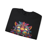 Rainbow Jaguar Mask Comic Style Unisex Sweatshirt