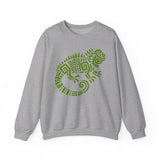 Mayan Aztec Totem Symbol of Iguana Unisex Sweatshirt