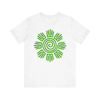 Aztec Plant Spiral Symbol Unisex T-Shirt