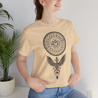 Shadow Phoenix Tribal Emblem Illustration Unisex T-Shirt