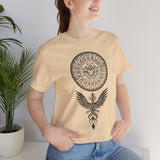 Shadow Phoenix Tribal Emblem Illustration Unisex T-Shirt