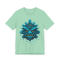 Tlaloc Rain God Tribal Glyph Style Unisex T-Shirt