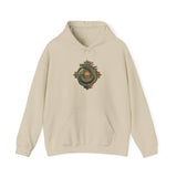 Quetzalcoatl Feathered Sun Glyph Unisex Hoodie