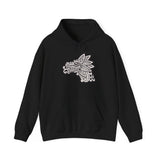 Quetzalcóatl Serpent Head Illustration Unisex Hoodie
