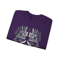 Obsidian Blade Warriors Aztec Glyph Style Unisex Sweatshirt