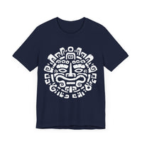 Andean Dual God Symmetry Tribal Glyph Style Unisex T-Shirt