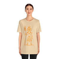 Sun Staff Shaman Tribal Symbol Gold Line Unisex T-Shirt