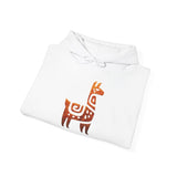 Inca Llama Rock Carving Style Unisex Hoodie