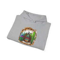 Leopard Aztec Pumpkin & Cactus Vibes Illustration Unisex Hoodie