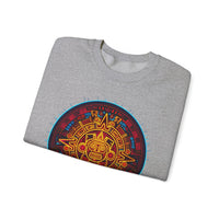 Neon Aztec Calendar Unisex Sweatshirt