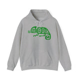 Mesoamerican Chameleon Symbol Unisex Hoodie