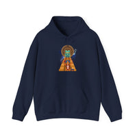 Celestial Aztec Ritual Illustration Unisex Hoodie