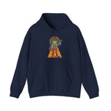 Celestial Aztec Ritual Illustration Unisex Hoodie