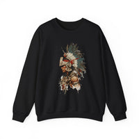 Watercolor Tribal Aztec Warrior Unisex Sweatshirt