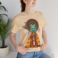 Celestial Aztec Ritual Illustration Unisex T-Shirt
