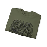 Mythic Mayan God Symbol Unisex Sweatshirt