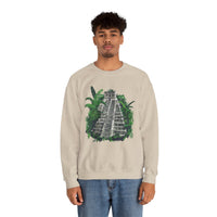 Ancient Mayan Jungle Temple Steps Unisex Sweatshirt