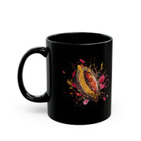 Mesoamerican Cacao Splash Graphic Black Mug