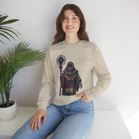 Cyber Temple Techno Priest Pixel Art Unisex Sweatshirt