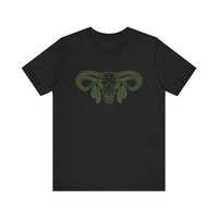 Aztec Western Bull Skull Longhorn Illustration Unisex T-Shirt