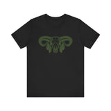 Aztec Western Bull Skull Longhorn Illustration Unisex T-Shirt