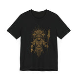 Warrior Shaman Tribal Glyph Gold Line Unisex T-Shirt