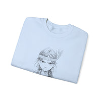 Brave Inca Girl Ink Warrior Portrait Unisex Sweatshirt