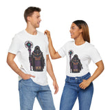 Cyber Temple Techno Priest Pixel Art Unisex T-Shirt