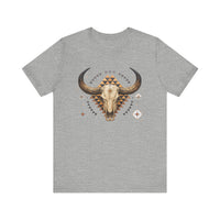 Western Longhorn Cosmic Totem Illustration Unisex T-Shirt