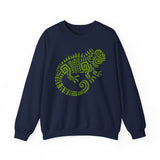 Mayan Aztec Totem Symbol of Iguana Unisex Sweatshirt