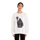 Cyber Temple Techno Priest Pixel Art Unisex Sweatshirt