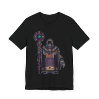 Cyber Temple Techno Priest Pixel Art Unisex T-Shirt