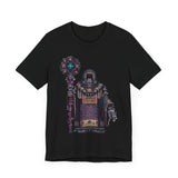 Cyber Temple Techno Priest Pixel Art Unisex T-Shirt