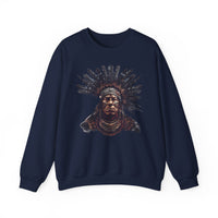 Tribal Feather Headdress Warrior Unisex Sweatshirt