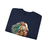 Maya Elder Warrior Watercolor Portrait Unisex Sweatshirt