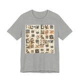 Mayan Petroglyph Stamped Texture Unisex T-Shirt