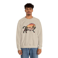 Aztec Buffalo Desert Sunset Silhouette Unisex Sweatshirt