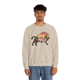 Aztec Buffalo Desert Sunset Silhouette Unisex Sweatshirt