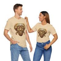 Aztec Golden Solar Deity Mask Unisex T-Shirt