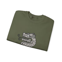 Modern Quetzalcóatl Serpent Head Logo Design Unisex Sweatshirt