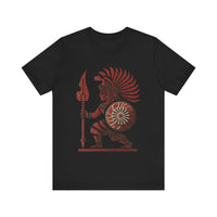 Young Warrior Glyph Pre-Hispanic Style Unisex T-Shirt