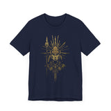 Golden Shaman Tribal Symbol Line Art Unisex T-Shirt