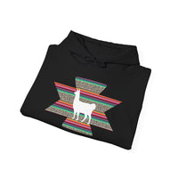 Andean Llama Fiesta Illustration Unisex Hoodie
