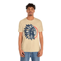 Tribal Visionary Chief Emblem Illustration Unisex T-Shirt