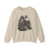 Mayan Jungle Temple Guardian Stairway Unisex Sweatshirt