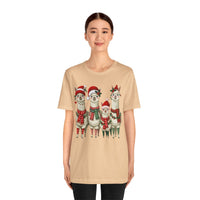 Inca Christmas Llama Family from the Andes Unisex T-Shirt