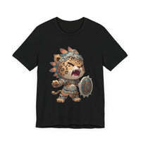 Fierce Chibi Jaguar Warrior Mayan Style Unisex T-Shirt