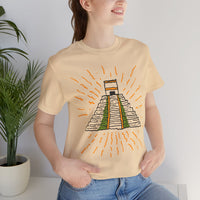 Mexico Monument Chichen Itzá Doodle Unisex T-Shirt