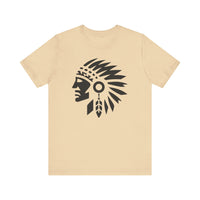 Tribal Warrior Headdress Emblem Illustration Unisex T-Shirt