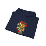 Aztec Warrior Head Illustration Unisex Hoodie